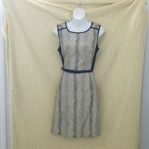 🎉Hp🎉Tahari Arthur S. Levine Black and Gray Printed Dress